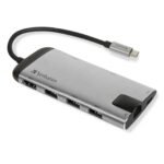 USB-C ADAPTER USB 3.1 GEN  1/USB  3.0x3/HDMI/SDHC/MICROSDHC/RJ45 49142, USB 3.2 Gen 1 (3.1 Gen 1) Type-C, USB 3.2