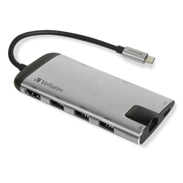 USB-C ADAPTER USB 3.1 GEN  1/USB  3.0x3/HDMI/SDHC/MICROSDHC/RJ45 49142, USB 3.2 Gen 1 (3.1 Gen 1) Type-C, USB 3.2