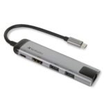 USB-C ADAPTER USB 3.1 GEN  1/USB 3.0 x 2/HDMI/RJ45  49141, USB 3.2 Gen 1 (3.1 Gen 1) Type-C, USB 3.2 Gen 1 (3.1 Gen 1) Type-C, 1000