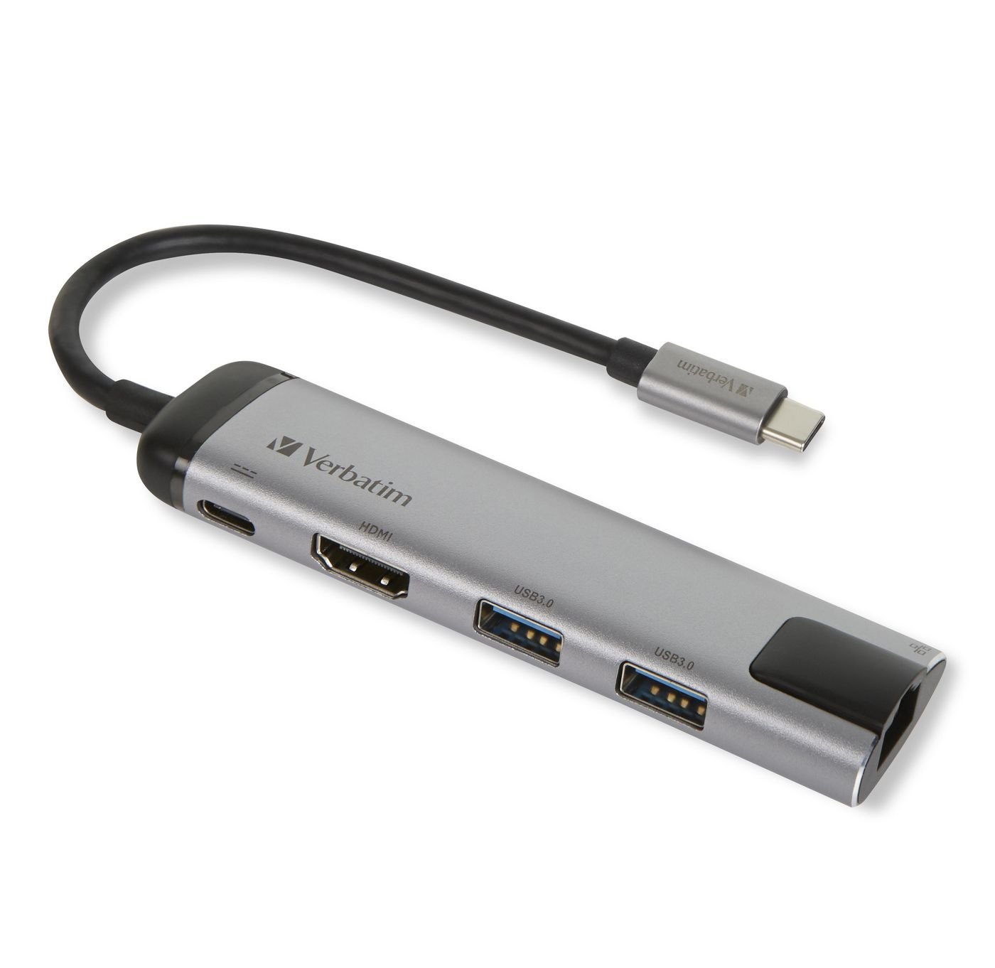 Img_26599596.jpg USB-C ADAPTER USB 3.1 GEN 1/USB 3.0 x 2/HDMI/RJ45 49141, USB 3.2 Gen 1 (3.1 Gen 1) Type-C, USB 3.2 Gen 1 (3.1 Gen 1) Type-C, 1000 - Image 1