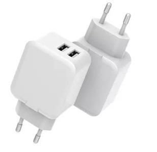 Img_26618825-1 USB Power Charger 12W 5V 2.4A, Output: 2xUSB, Input: 100-240V EU Plug EU Wall, for mobile phones, tablets & other devices, - Image 1