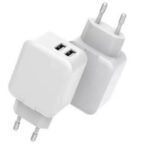 USB Power Charger 12W 5V 2.4A, Output: 2xUSB,  Input: 100-240V EU Plug EU Wall, for mobile phones, tablets & other devices,