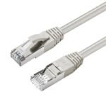 CAT6A S/FTP 2m Grey LSZH Shielded Network Cable, LSZH,  AWG26 CU