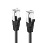 S/FTP CAT6 0.25m Black LSZH PiMF (Pairs in metal foil)  4x2xAWG 27, CU - Image 2