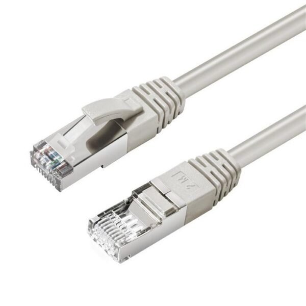 CAT6A S/FTP 0.5m Grey LSZH Shielded Network Cable, LSZH,  AWG26 CU