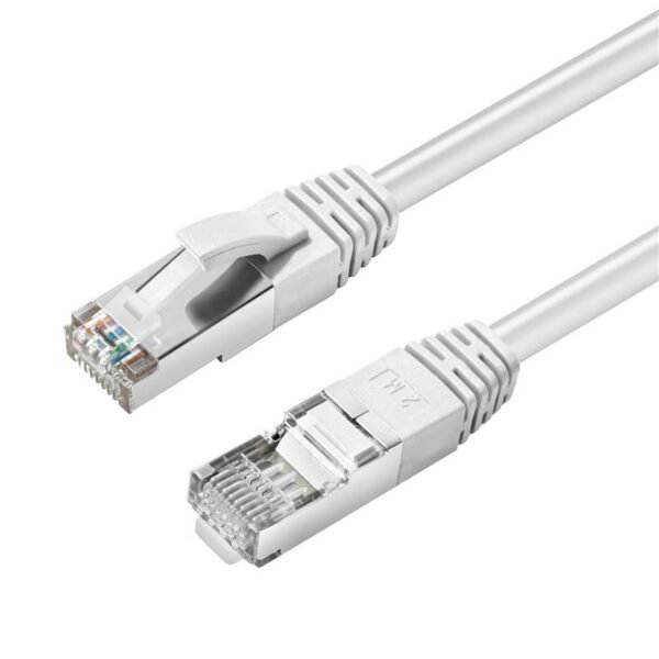 CAT6A S/FTP 1.5m White LSZH Shielded Network Cable, LSZH,  AWG26 CU