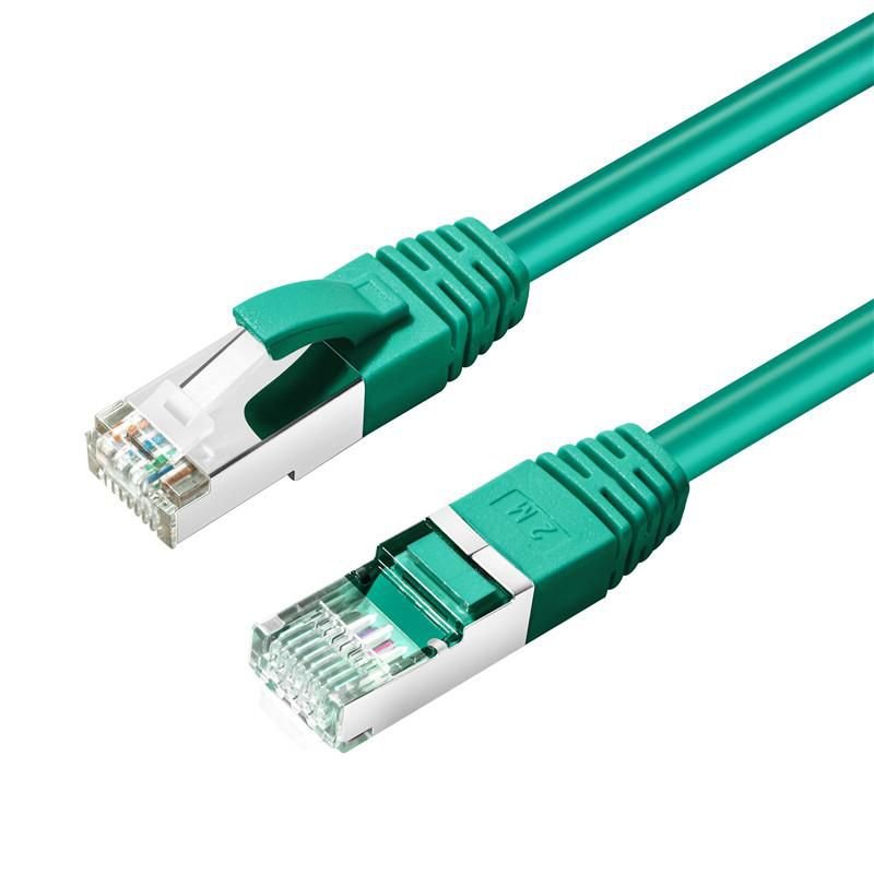 Img_26623135.jpg CAT6A S/FTP 0.25m Green LSZH Shielded Network Cable, LSZH, AWG26 CU - Image 1