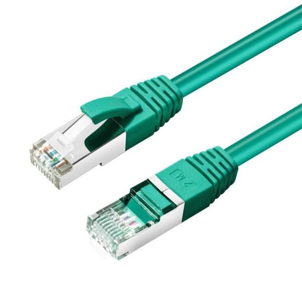 CAT6A S/FTP 7.5m Green LSZH Shielded Network Cable, LSZH,  AWG26 CU