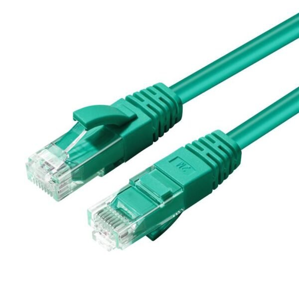 CAT6A UTP 0.3m Green LSZH