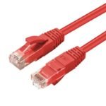 CAT6A UTP 0.3m Red LSZH