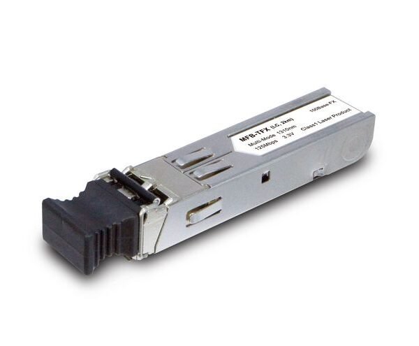 Multi-mode 100Mbps SFP fiber transceiver (2KM) - (-40 to 75 C)