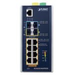 IP30 DIN-rail Industrial L3 8P 10/100/1000T 802.3bt PoE + 2-port 100/1000X SFP + 2-Port 10G SFP+ Full Managed Switch - Image 3