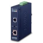 IP30, Industrial Single-Port 10/100/1000Mbps 802.3bt Ultra PoE Injector (60 Watts, Legacy mode support, PoE Usage LED, -40 to 75 C)