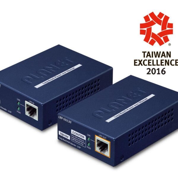 1-Port Long Reach POE over UTP Ext Kit LRP-101UH/101UE -20 to 70 Degree C, up to 500 meter