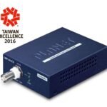 1-Port 10/100TX POE PSE + 1-Port Coax Long Reach POE Extender, -20 to 70 Degree C