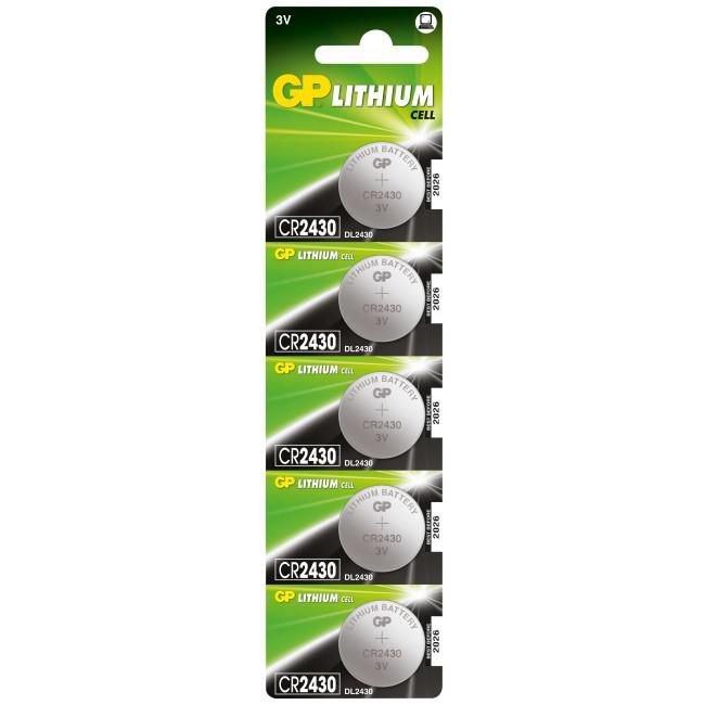 Img_26823427.jpg LITHIUM BUTTON CELL CR2430 Lithium CR2430, Single-use battery, CR2430, Lithium-Manganese Dioxide (LiMnO2), 3 V, 5 pc(s), 300 mAh - Image 1
