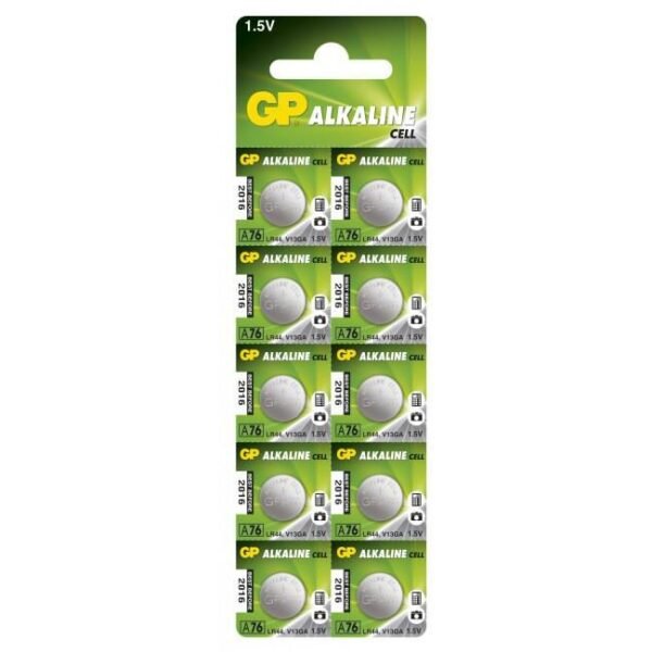 ALKALINE BUTTON CELL LR44 LR44, Single-use battery,  LR44, Alkaline, 1.5 V, 10 pc(s), 110 mAh