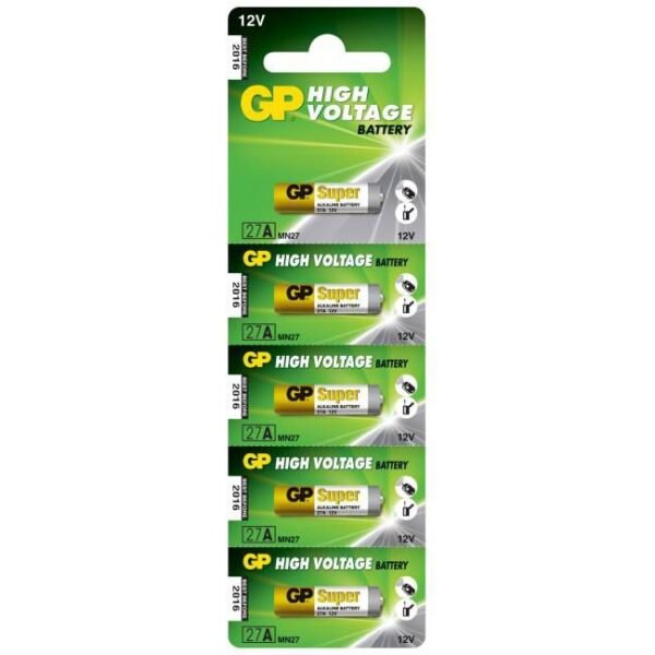 HIGH VOLTAGE 27A High Voltage 27A, Single-use  battery, Alkaline, 12 V, 5 pc(s), 18 mAh, High
