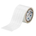 Thermal Transfer Printable  Labels 12.70 mm x 5.08 mm  THT-36-422-10, White, Self-adhesive printer label, Die-cut label, Polyester,