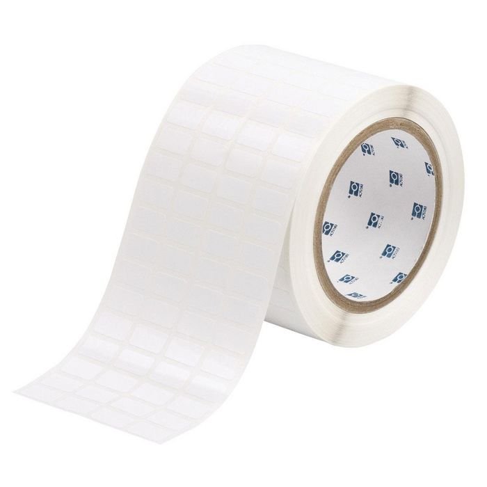 Img_26841189-1 Thermal Transfer Printable Labels 17.78 mm x 9.53 mm THT-57-423-10, White, Self-adhesive printer label, Die-cut label, Polyester, - Image 1