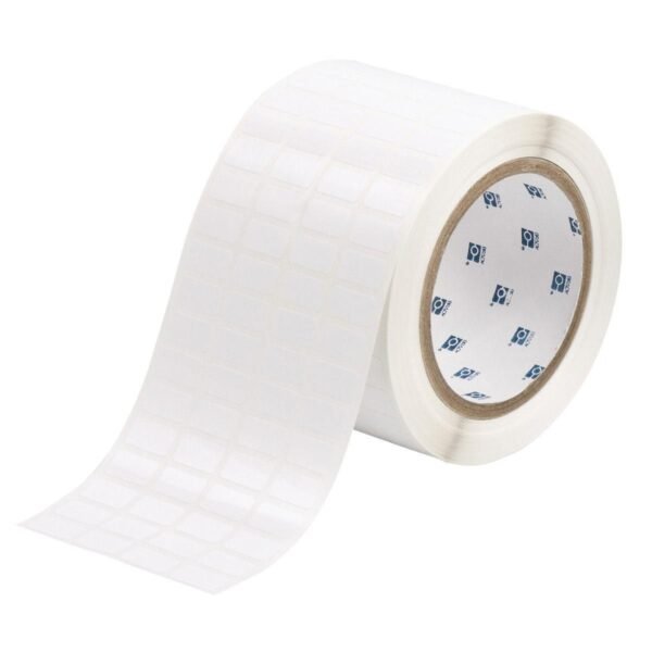 Thermal Transfer Printable  Labels 17.78 mm x 9.53 mm  THT-57-423-10, White, Self-adhesive printer label, Die-cut label, Polyester,