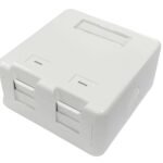 Surface mount box for 2 x  RJ45 jack