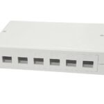 Surface mount box for 6/12 x  RJ45 jack