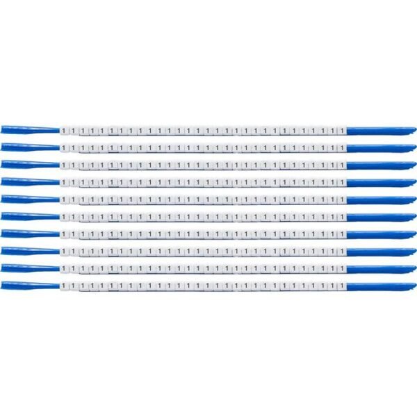 Clip Sleeve Wire Markers SCN-07-1, Black, White,  Nylon, 300 pc(s), 1.9 mm, 2.4 mm