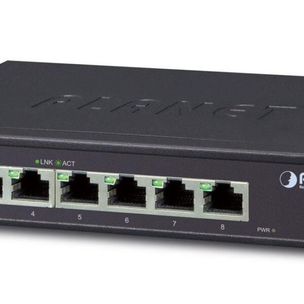 8-Port 1000Base-T Desktop Gigabit Ethernet Switch - Internal Power