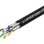 Cat6a  U-FTP Network Cable  4x2xAWG23 PE black 500m  Outdoor