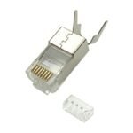 RJ45 STP plug Cat6a for  AWG22-23 solid/stranded  10pcs.