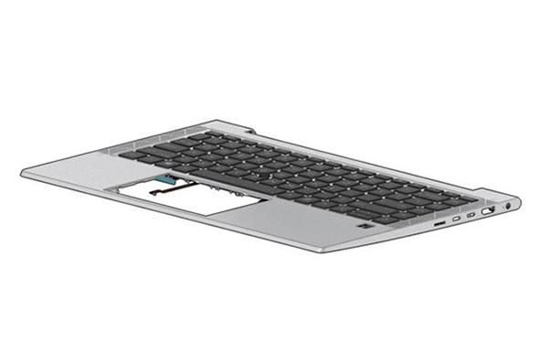 TOPCVR W/KB UMA BL PVCY FR M07132-051, Keyboard, 35.6 cm  (14"), French, Keyboard backlit, HP, ZBook Firefly 14 G7