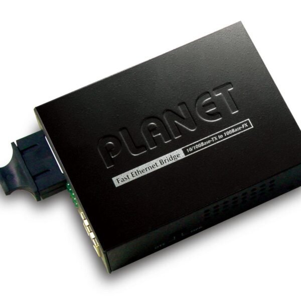 10/100TX - 100Base-FX (SC) Single Mode Bridge Fiber Converter - 15KM, LFPT