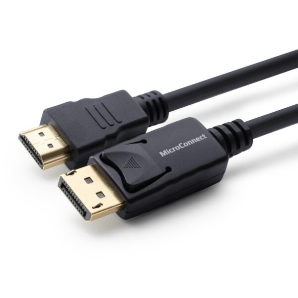 DisplayPort 1.2 to HDMI Cable DisplayPort Male - HDMI Male  OD: 6.0MM, Gold-plated connectors, Signal direction: DisplayPort to HDMI