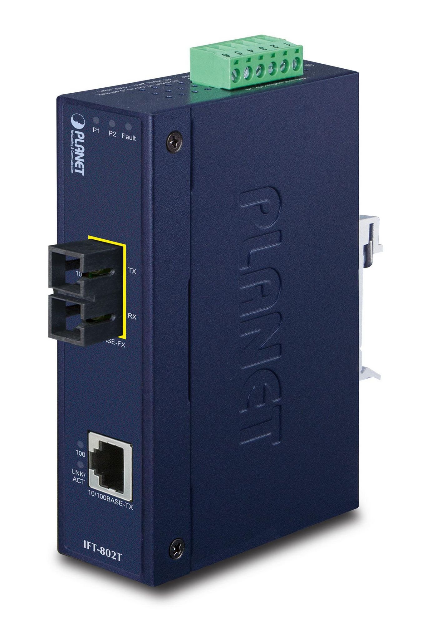 Img_27029770.jpg IP30 Slim type Industrial Fast Ethernet Media Converter SC MM (-40 to 75 degree C) - Image 1