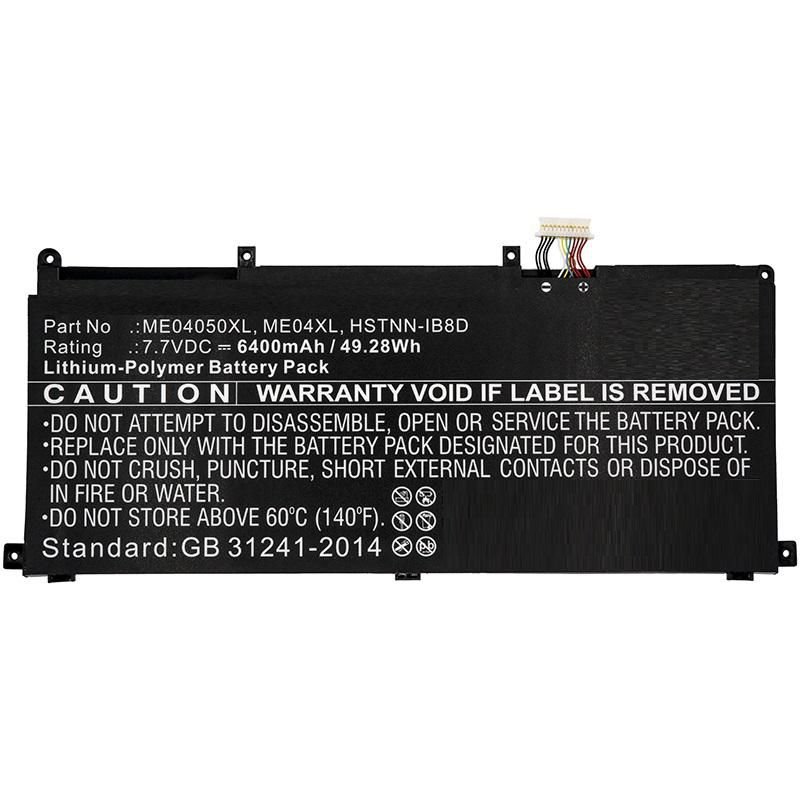 Img_27034473.jpg Laptop Battery for HP 45.60Wh 7.6V 6000mAh 46Wh Li-Pol 7.7V 6000mAh Black for HP Notebook, Laptop Elite x2 1013, ELITE x2 1013 G3, Elite x2 - Image 1