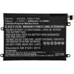 Laptop Battery for HP 30.00Wh  7.4V 4000mAh 30Wh Li-Pol 7.4V  4000mAh Black for HP Notebook, Laptop 10-P018WM, Notebook x2, Notebook X2