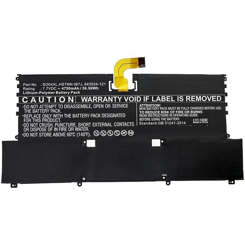 Img_27034492.jpg Laptop Battery for HP 34.58Wh 7.6V 4550mAh 35Wh Li-Pol 7.7V 4550mAh Black for HP Notebook, Laptop F1D61EA#ABD, Spectre 13(2016), Spectre - Image 1