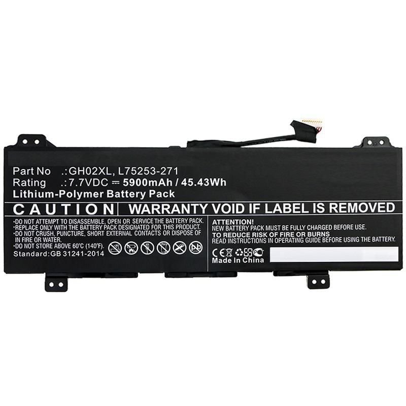 Img_27034502.jpg Laptop Battery for HP 45.43Wh 7.7V 5900mAh 45.43Wh Li-Pol 7.7V 5900mAh Black for HP Notebook, Laptop 11 G8 EE, Chromebook 11 G8 EE - Image 1
