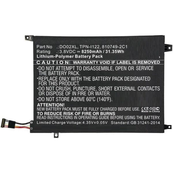 Laptop Battery for HP 31.16Wh  3.8V 8200mAh 31.35Wh Li-Pol  3.8V 8250mAh Black for HP Notebook, Laptop K2N76PA, K2N77PA, K5C45PA, K5C46PA,