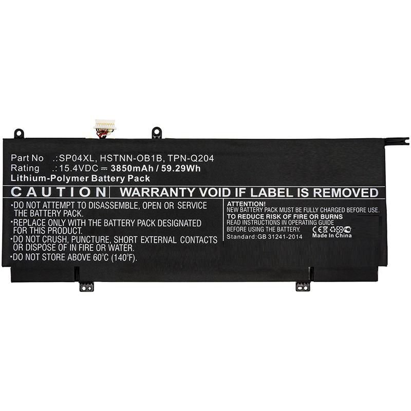 Img_27034518.jpg Laptop Battery for HP 59.29Wh 15.4V 3850mAh 59.29Wh Li-Pol 15.4V 3850mAh Black for HP Notebook, Laptop pectre X360 13-AP0044TU, Spectre - Image 1