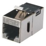 CAT6 KEY COUP SHIELDED  THROUGH COUPLER FM693, Grey,  RJ-45, RJ-45, 7.62 mm, 31.8 mm, 12.7 mm