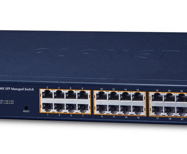 IPv4, 24-Port Managed 802.3at POE+ Gigabit Ethernet Switch + 2-Port 100/1000X SFP (300W)