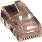 RJ45 UTP plug Cat5e for AWG  24-26 solid conductor 10pcs.