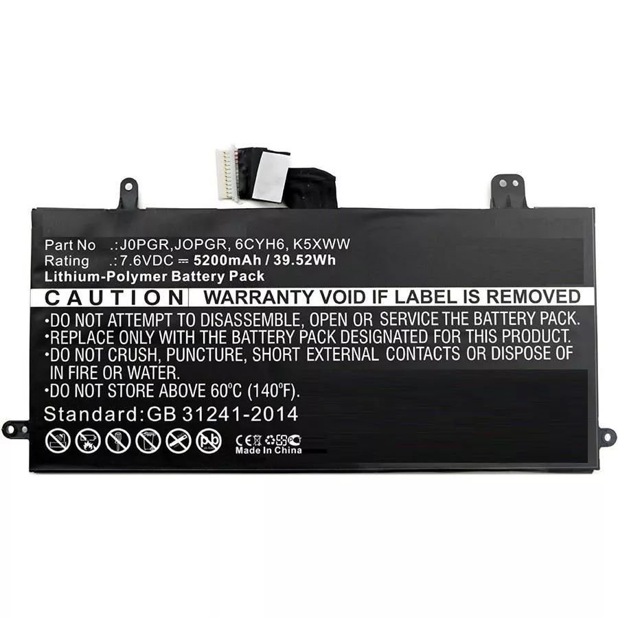 Img_27144374.jpg Laptop Battery for Dell 32.00Wh 7.6V 4200mAh 32Wh Li-Pol 7.6V 4200mAh Black, Latitude 12 5285 - Image 1