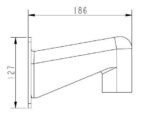 Mini Gooseneck mount, White w/ anti-drop wire Threaded Version, For Mercury & Orion - Image 2