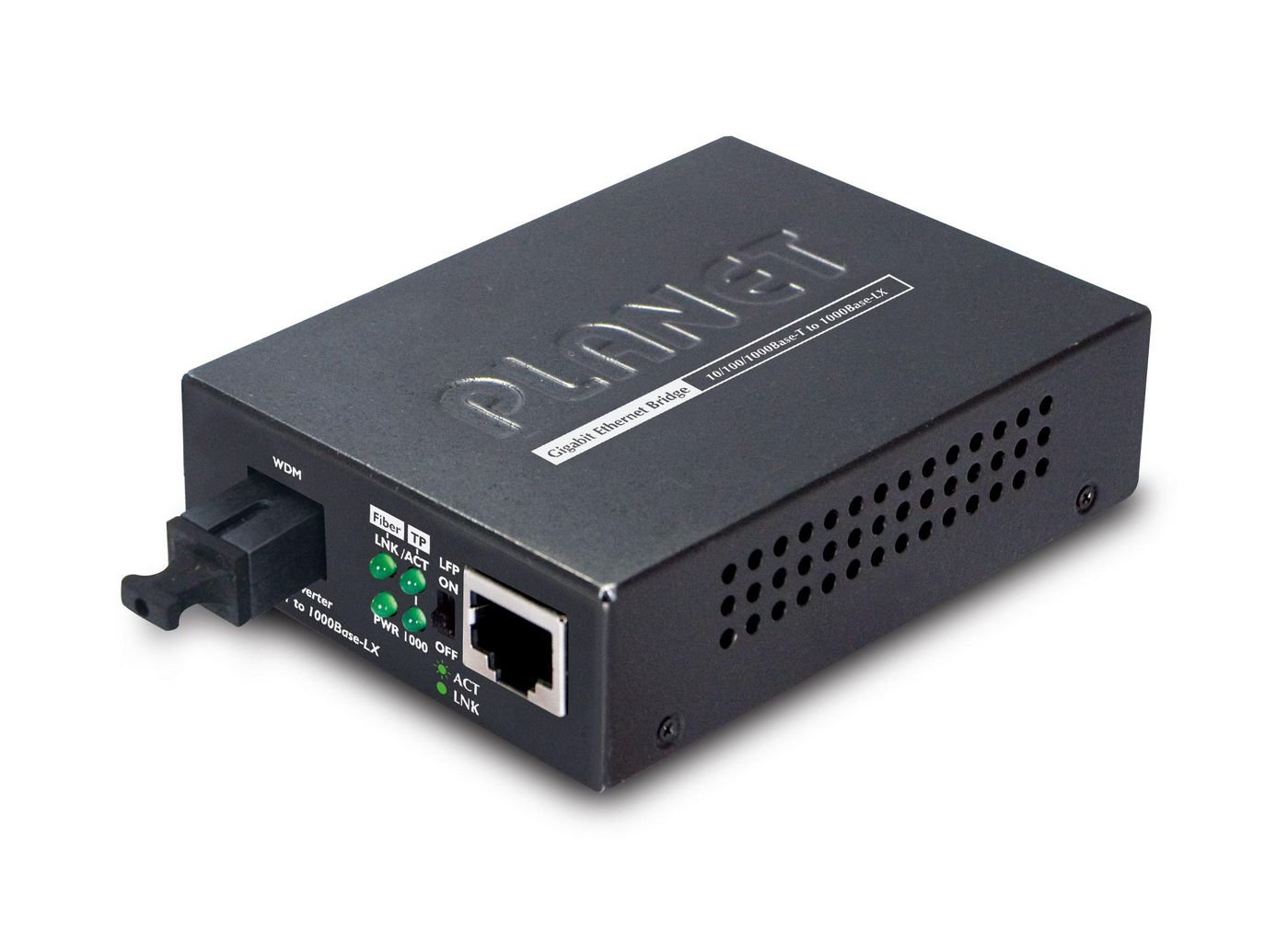 Img_27154179.jpg 10/100/1000Base-T to WDM Bi-directional Fiber Converter - 1310nm - 15KM - Image 1