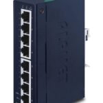 IP30 Slim type 8-P Industrial Manageable Gigabit Ethernet Switch (-40 to 75 degree C)