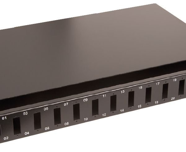 Fibre patch panel 19" 1U 12  ports for SC duplex/LC quad  connectors