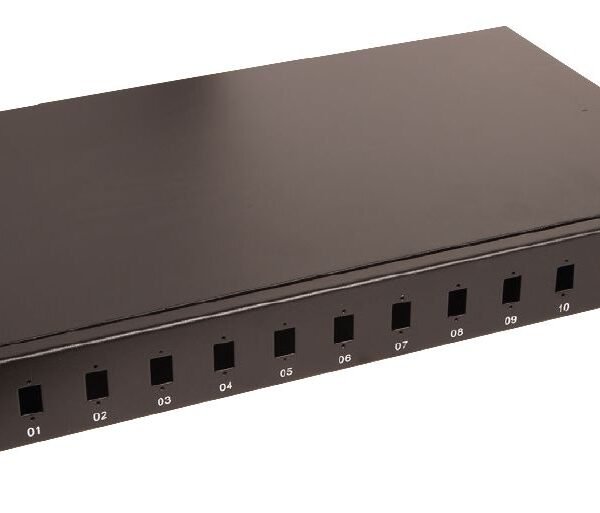 Fibre patch panel 19" 1U 12  ports for SC simplex/LC  duplex connectors